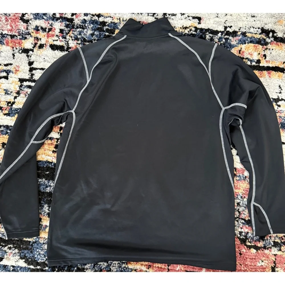 Nike Therma-FIT 1/4 Zip Pullover‎ Mens XXL Black Big Ten Hockey Detroit 2015